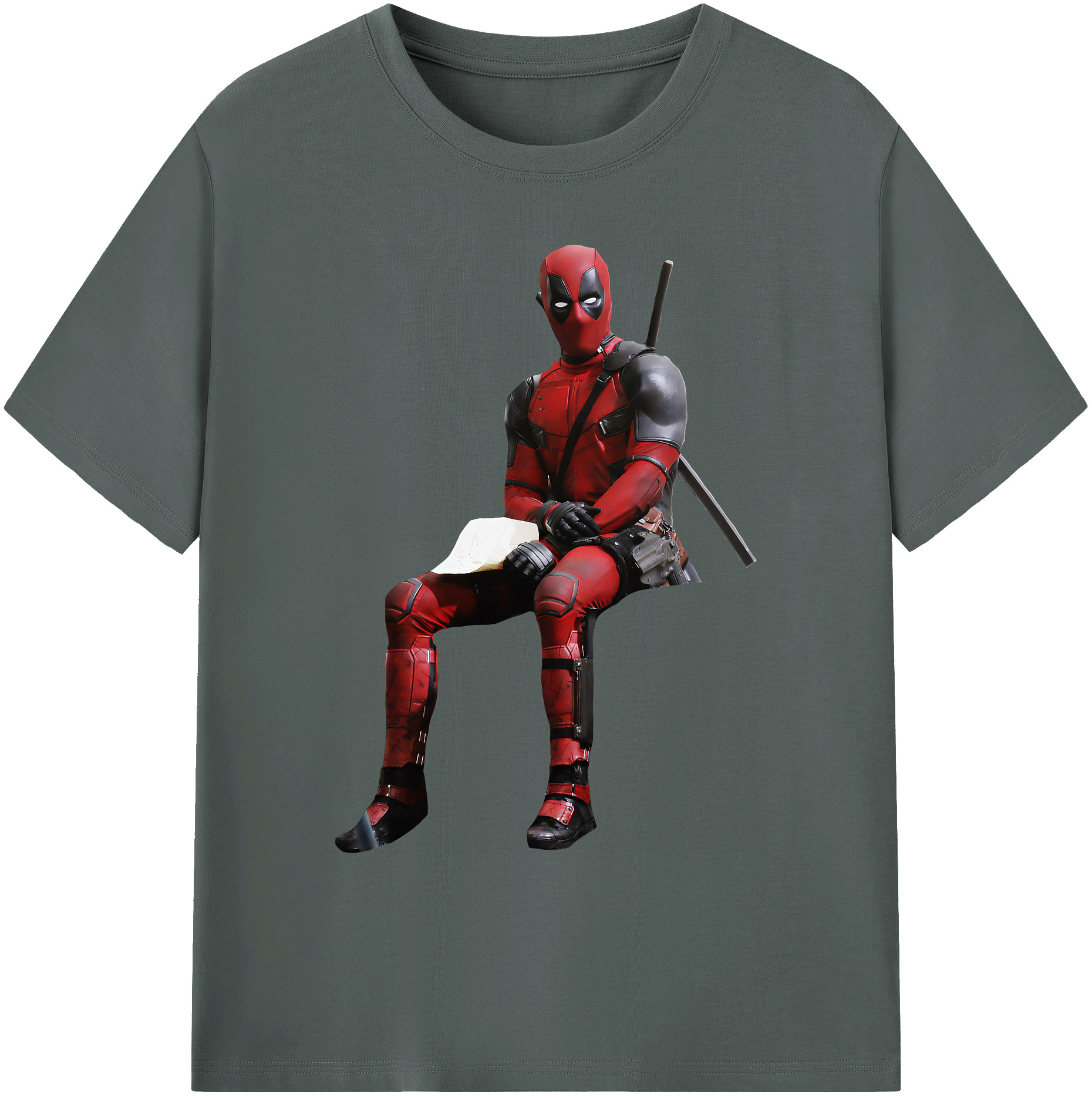 （画像用） Deadpool デッドプール 綿100％ メンズ半袖Tシャツ｜肌触りやわらか＆通気性
